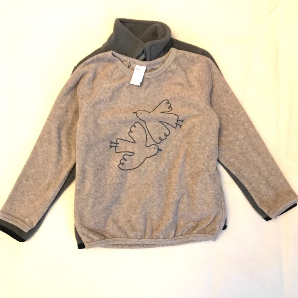 2/$29 Polo Ralph Lauren kids jacket size 4T grey zipper fleece - Picture 7 of 9